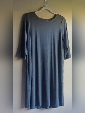 EILEEN FISHER 3/4 sleeves in Grey SzPL